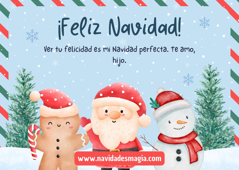 imagenes navideñas con frases para hijos descargar