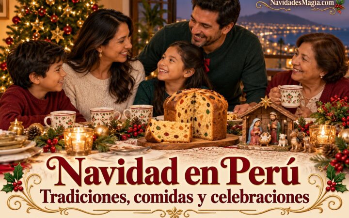 Portada ilustrada: Navidad en Perú: tradiciones, comidas y celebraciones
